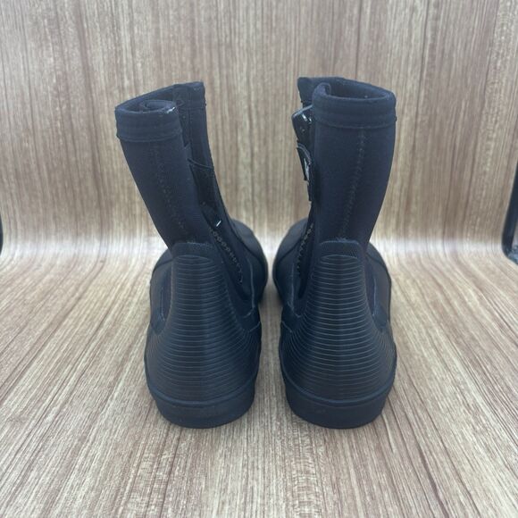 Helly Hansen Zip Up Rubber Scuba Water Fish Boot Black Rubber M 8.5 W 10 - Picture 4 of 10